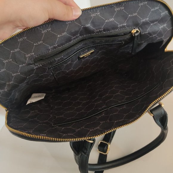 Large Aldo Black Handbag - Picture 5 of 12